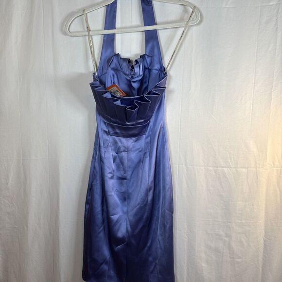 Karen Millen DL210 Pale Blue Cocktail Dress Size 4 NWT - Picture 9 of 16